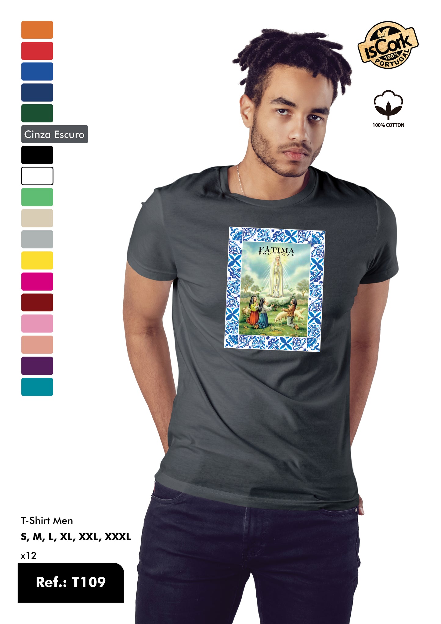 T-Shirt Adulto - Ref. T109 - Fátima