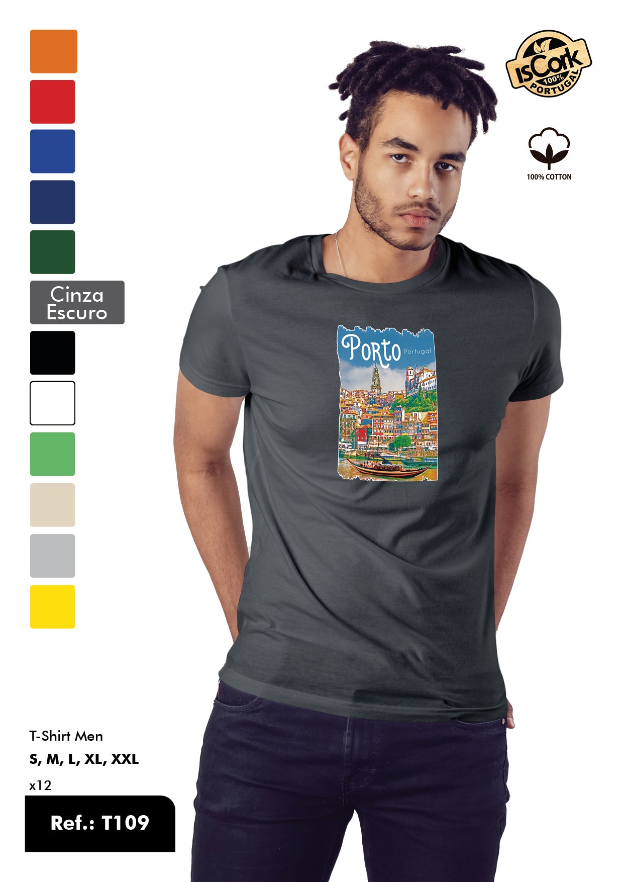 T-Shirt Adulto - Ref. T109 - Porto