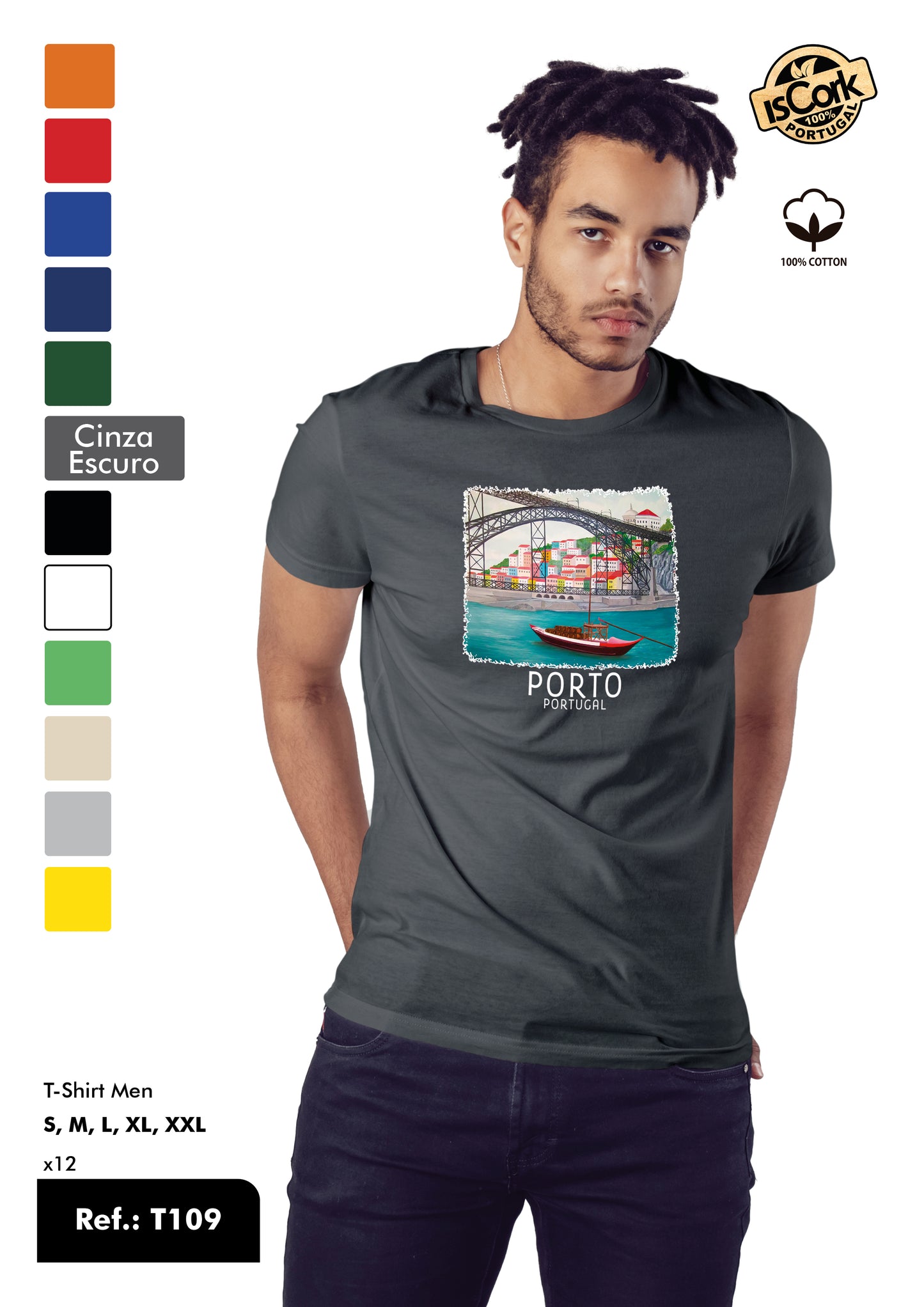 T-Shirt Adulto - Ref. T109 - Porto