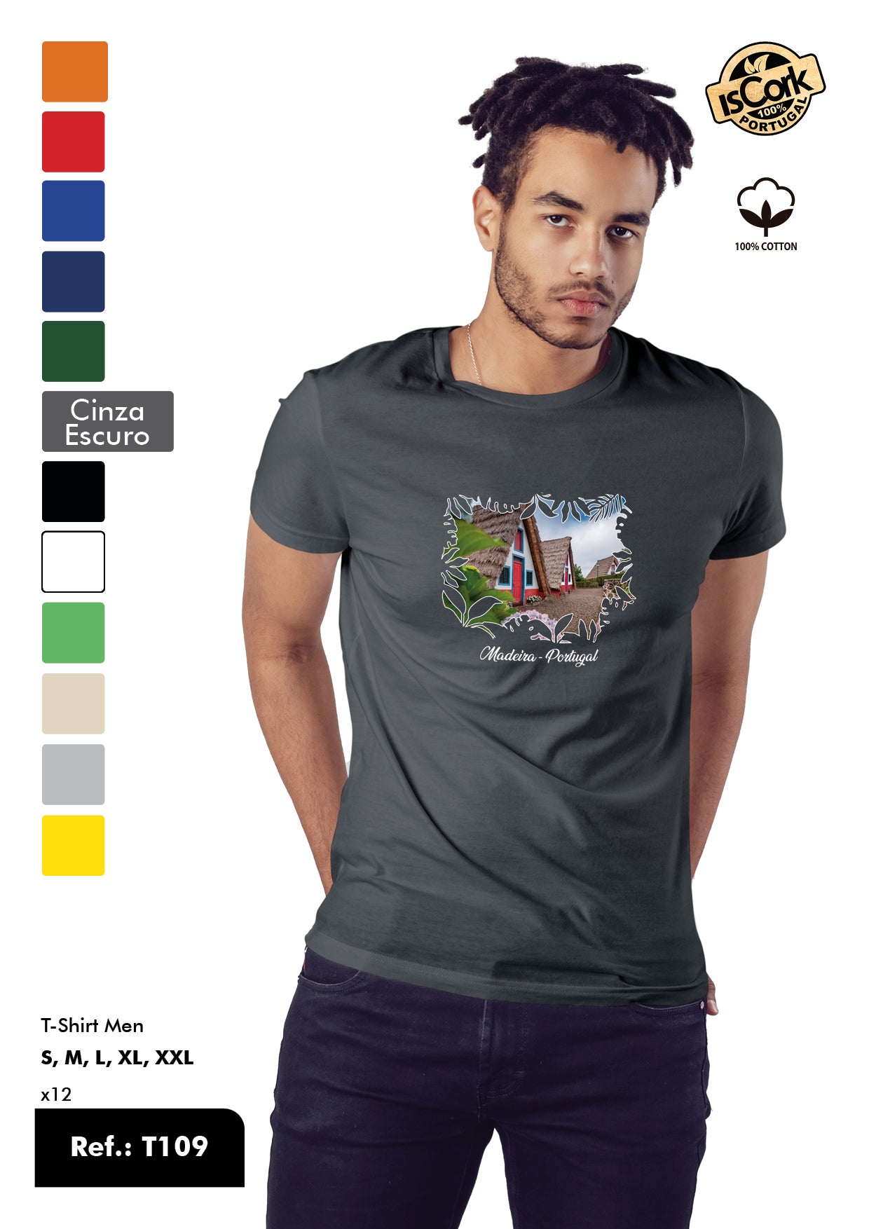 T-Shirt Adulto - Ref. T109 - Madeira