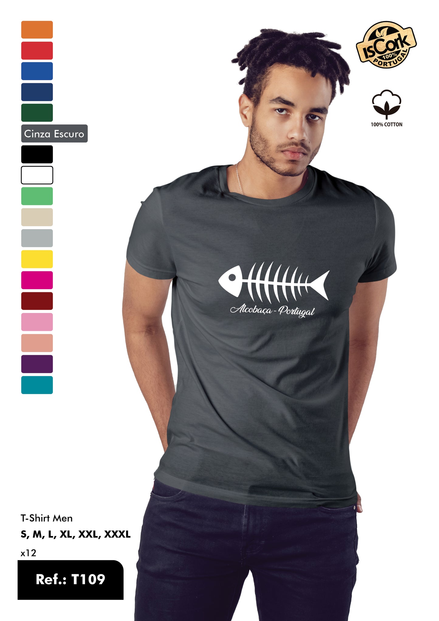 T-Shirt Adulto - Ref. T109 - Alcobaça