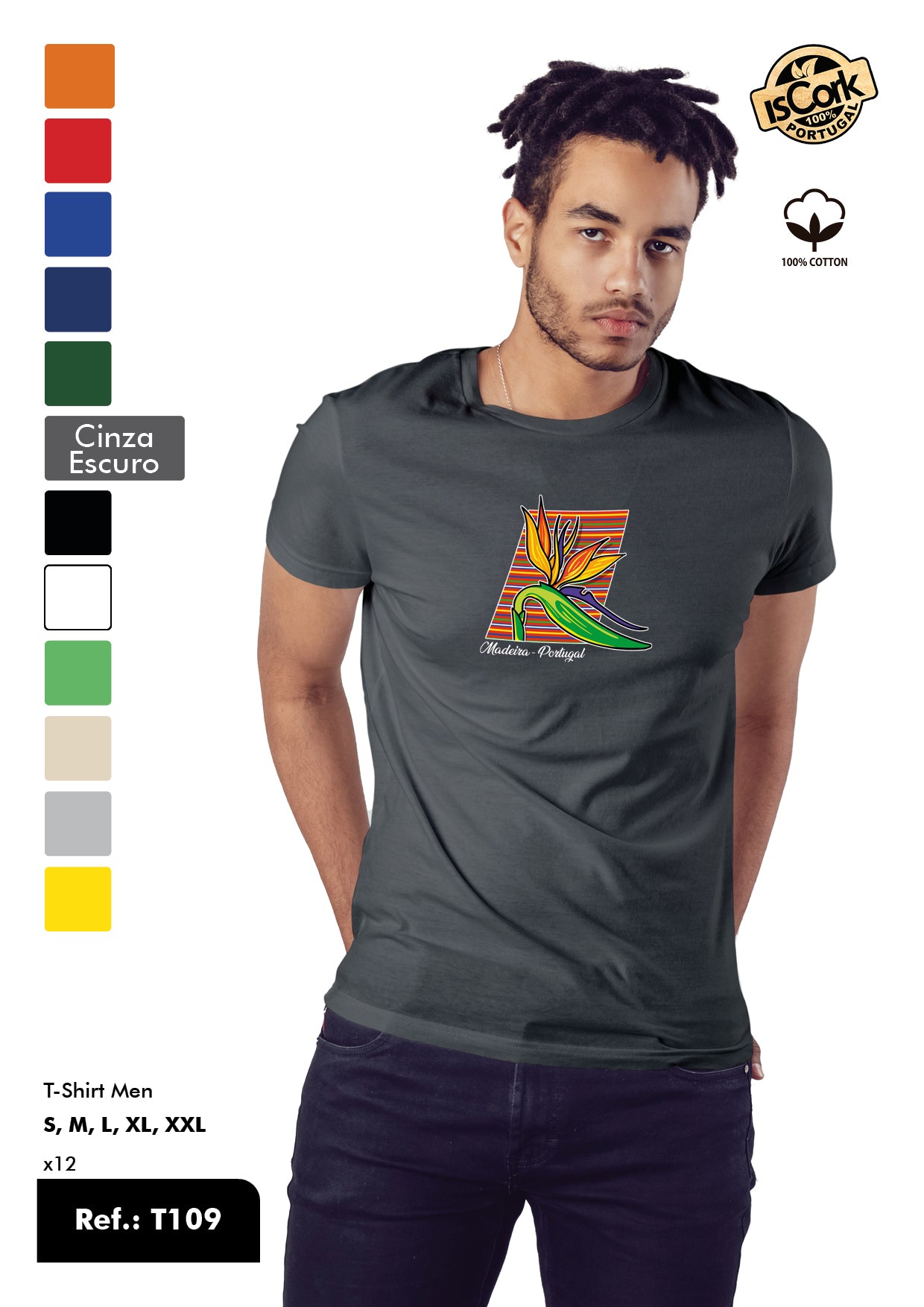 T-Shirt Adulto - Ref. T109 - Madeira