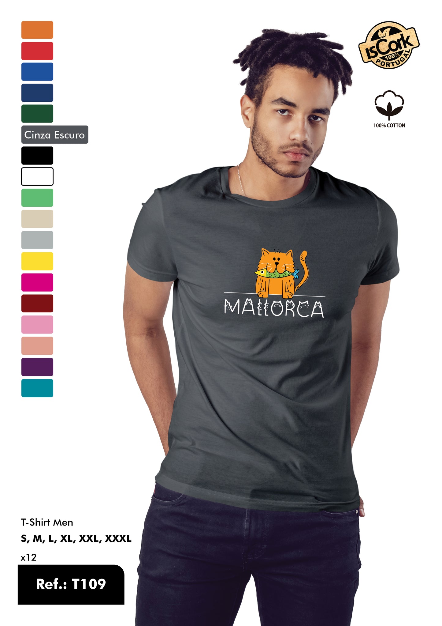 T-Shirt Adulto - Ref. T109 - Mallorca