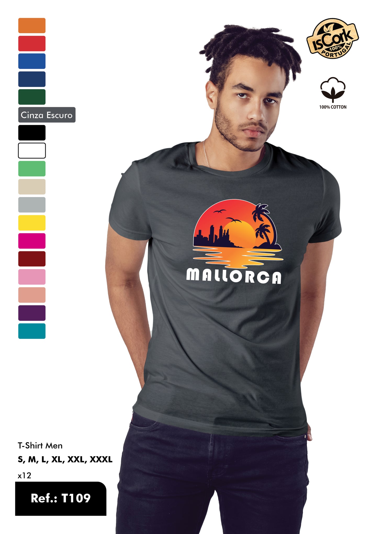 T-Shirt Adulto - Ref. T109 - Mallorca