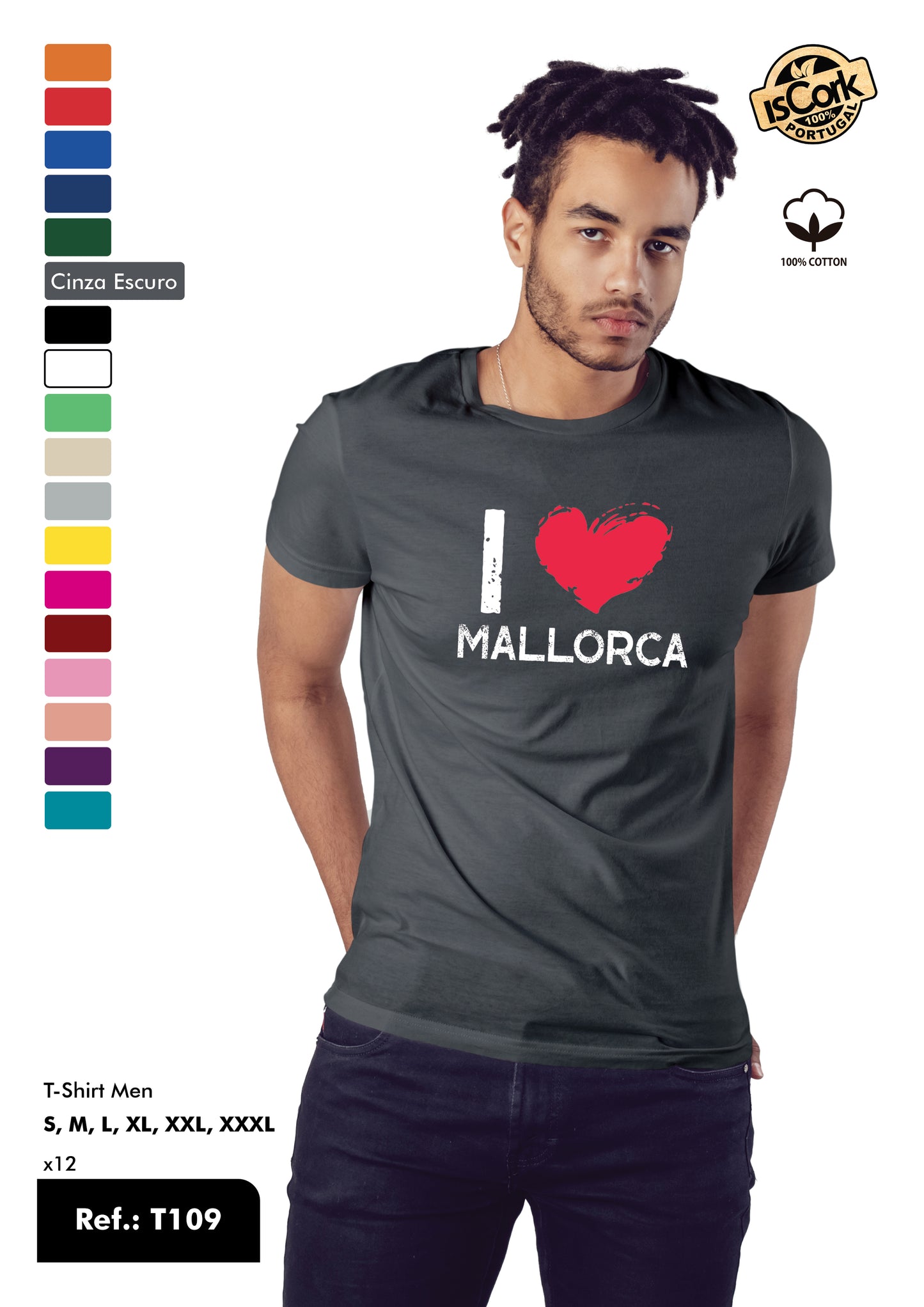 T-Shirt Adulto - Ref. T109 - Mallorca