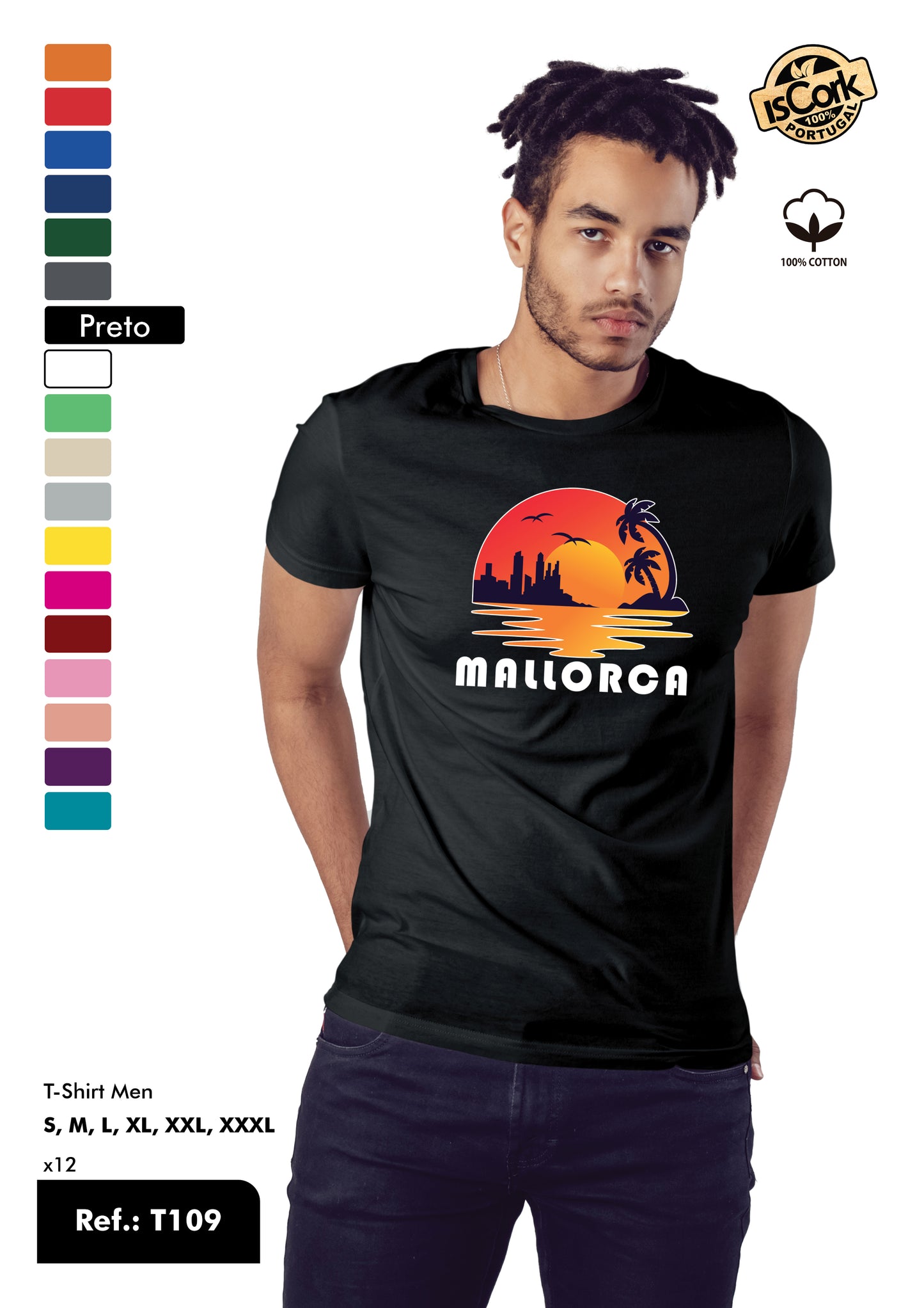 T-Shirt Adulto - Ref. T109 - Mallorca
