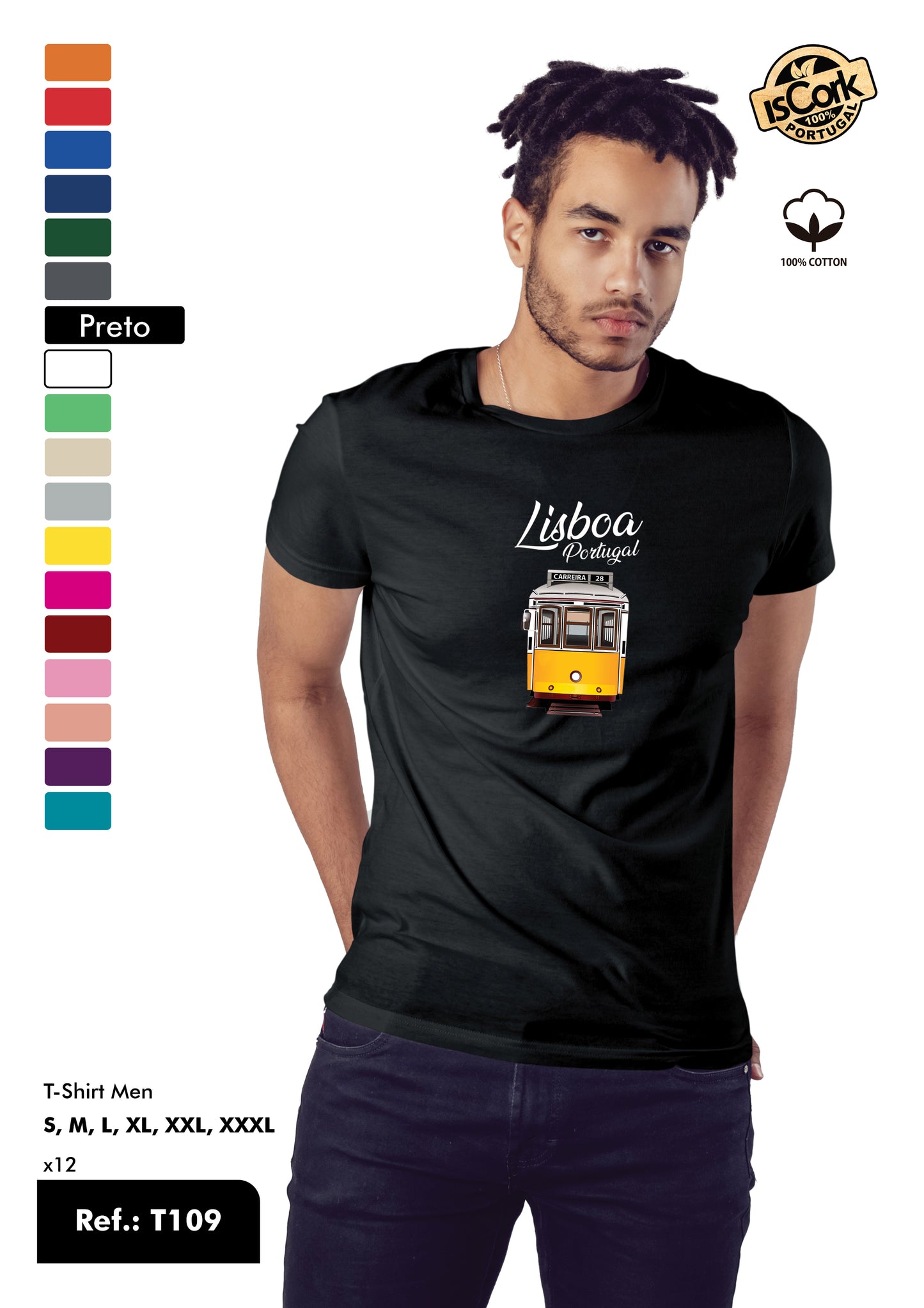 T-Shirt Adulto - Ref. T109 - Lisboa