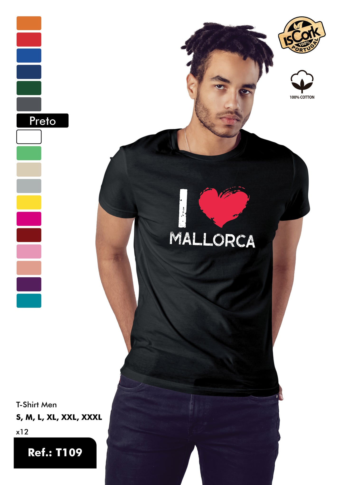 T-Shirt Adulto - Ref. T109 - Mallorca