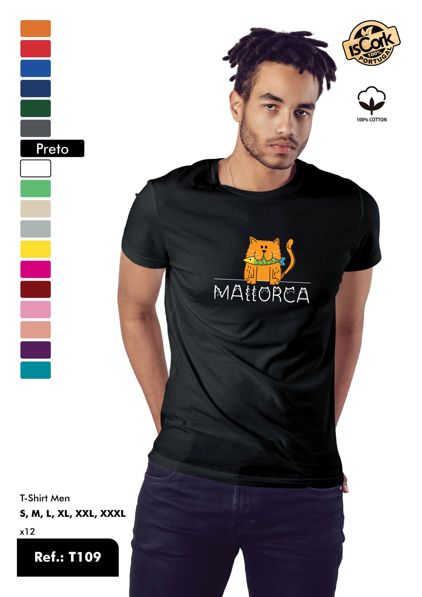 T-Shirt Adulto - Ref. T109 - Mallorca