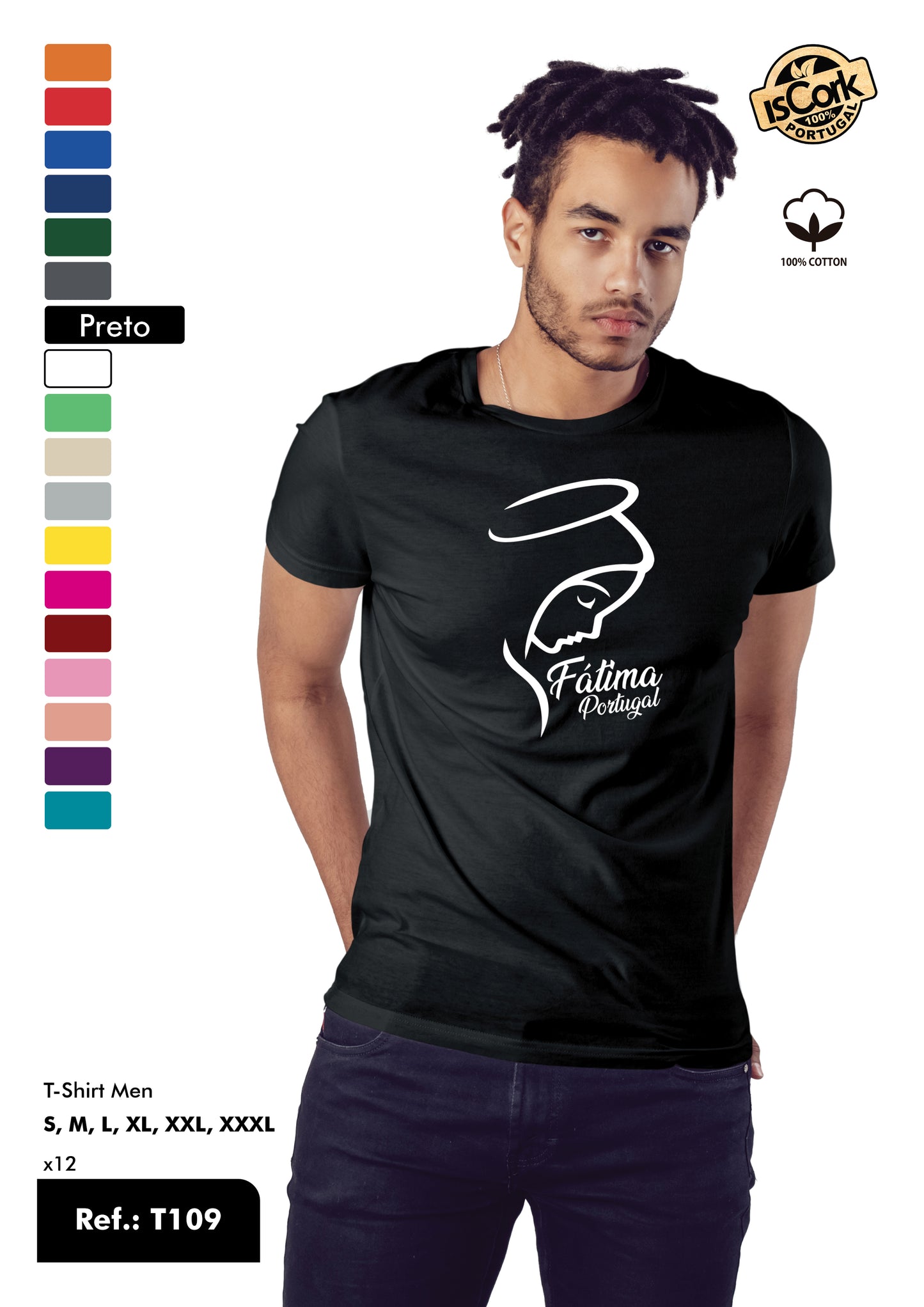 T-Shirt Adulto - Ref. T109 - Fátima