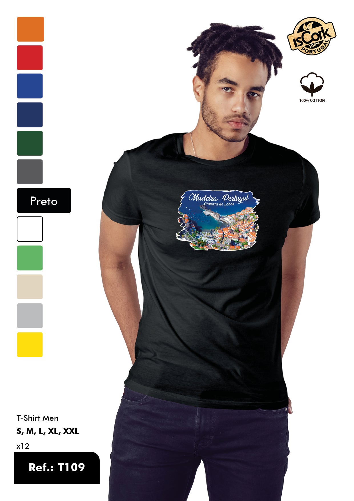 T-Shirt Adulto - Ref. T109 - Madeira