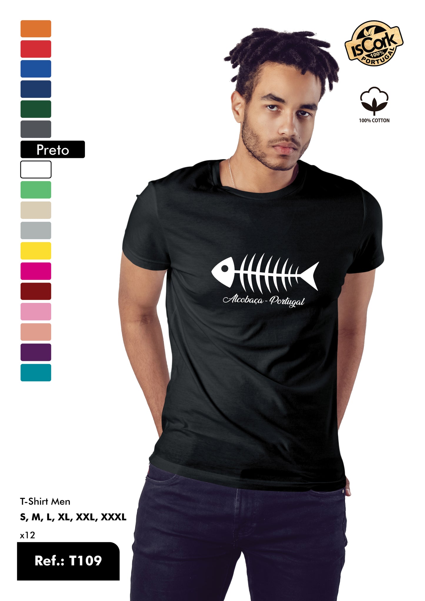 T-Shirt Adulto - Ref. T109 - Alcobaça