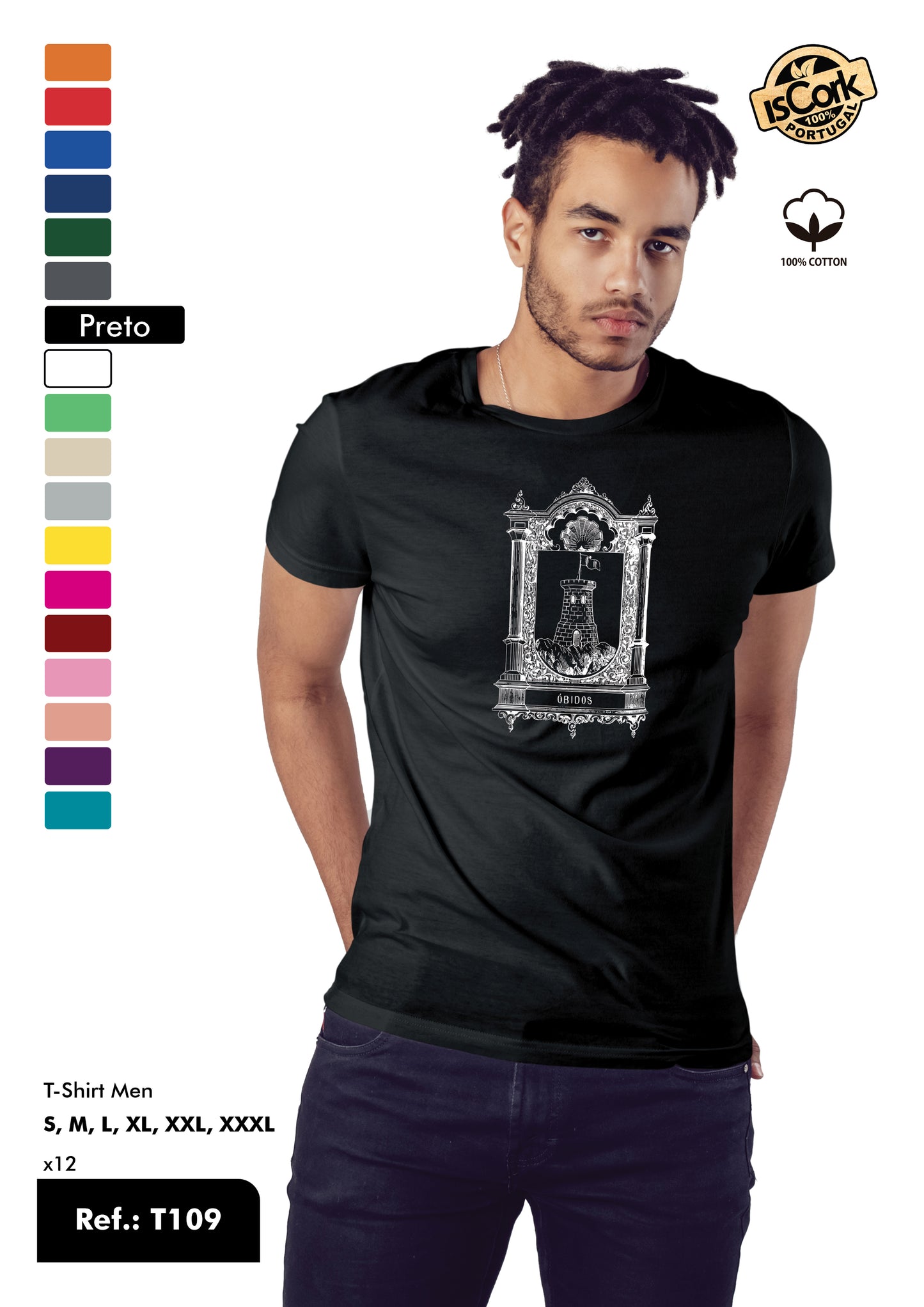 T-Shirt Adulto - Ref. T109 - Óbidos