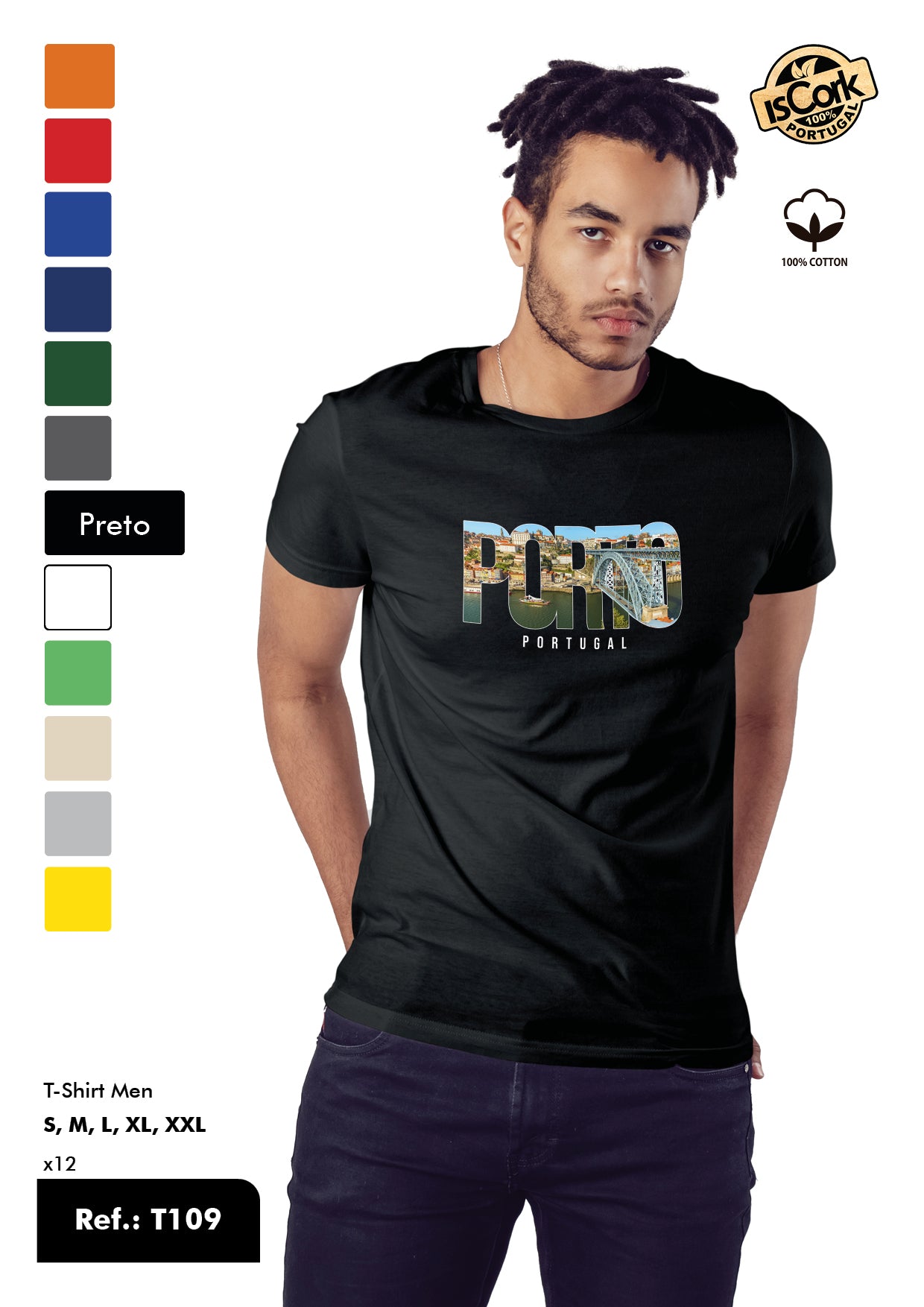 T-Shirt Adulto - Ref. T109 - Porto