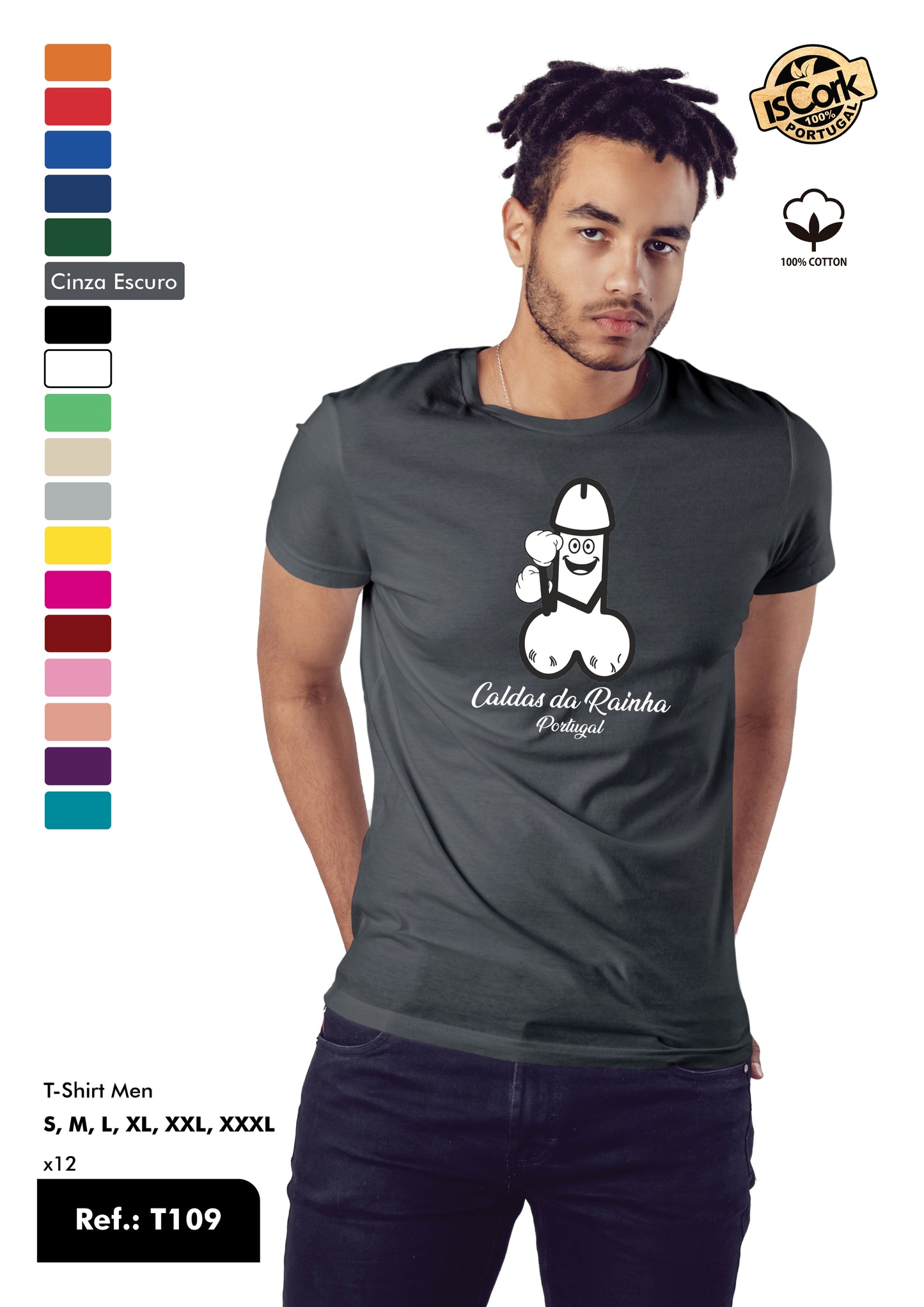 T-Shirt Adulto - Ref. T109 - Caldas da Rainha