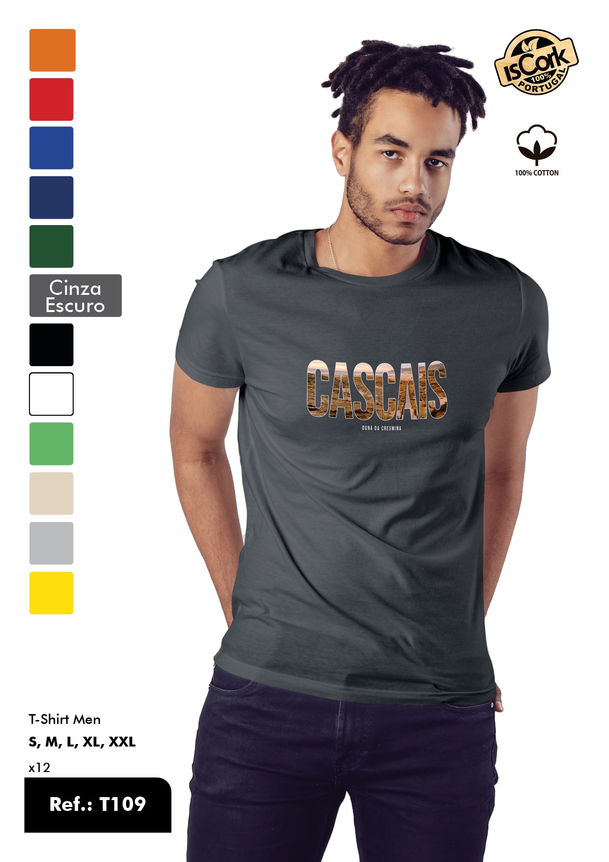 T-Shirt Adulto - Ref. T109 - Cascais