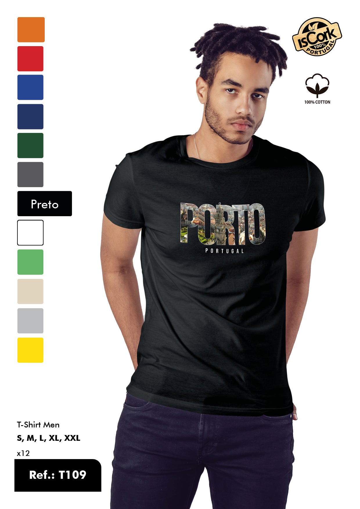 T-Shirt Adulto - Ref. T109 - Porto