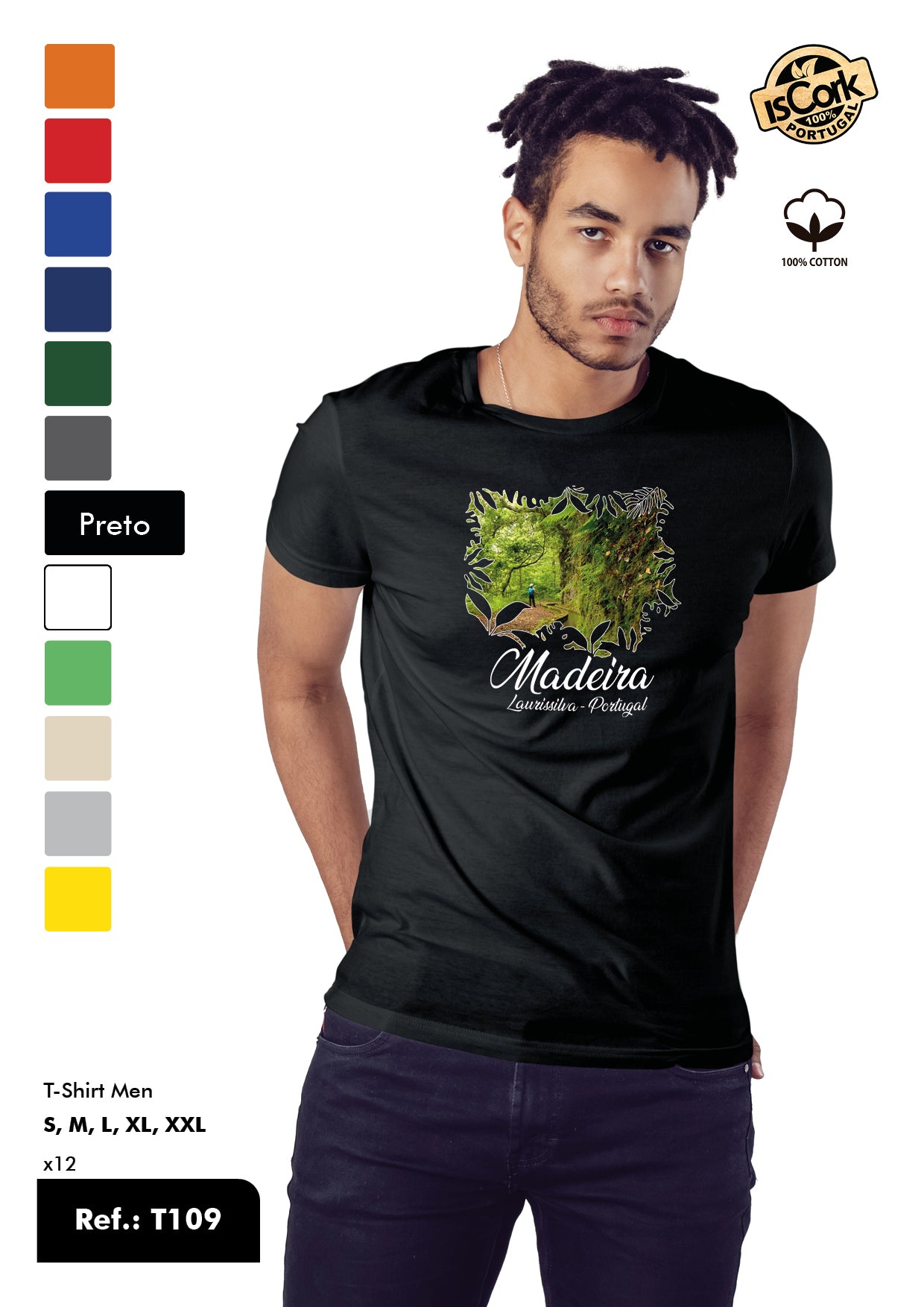 T-Shirt Adulto - Ref. T109 - Madeira