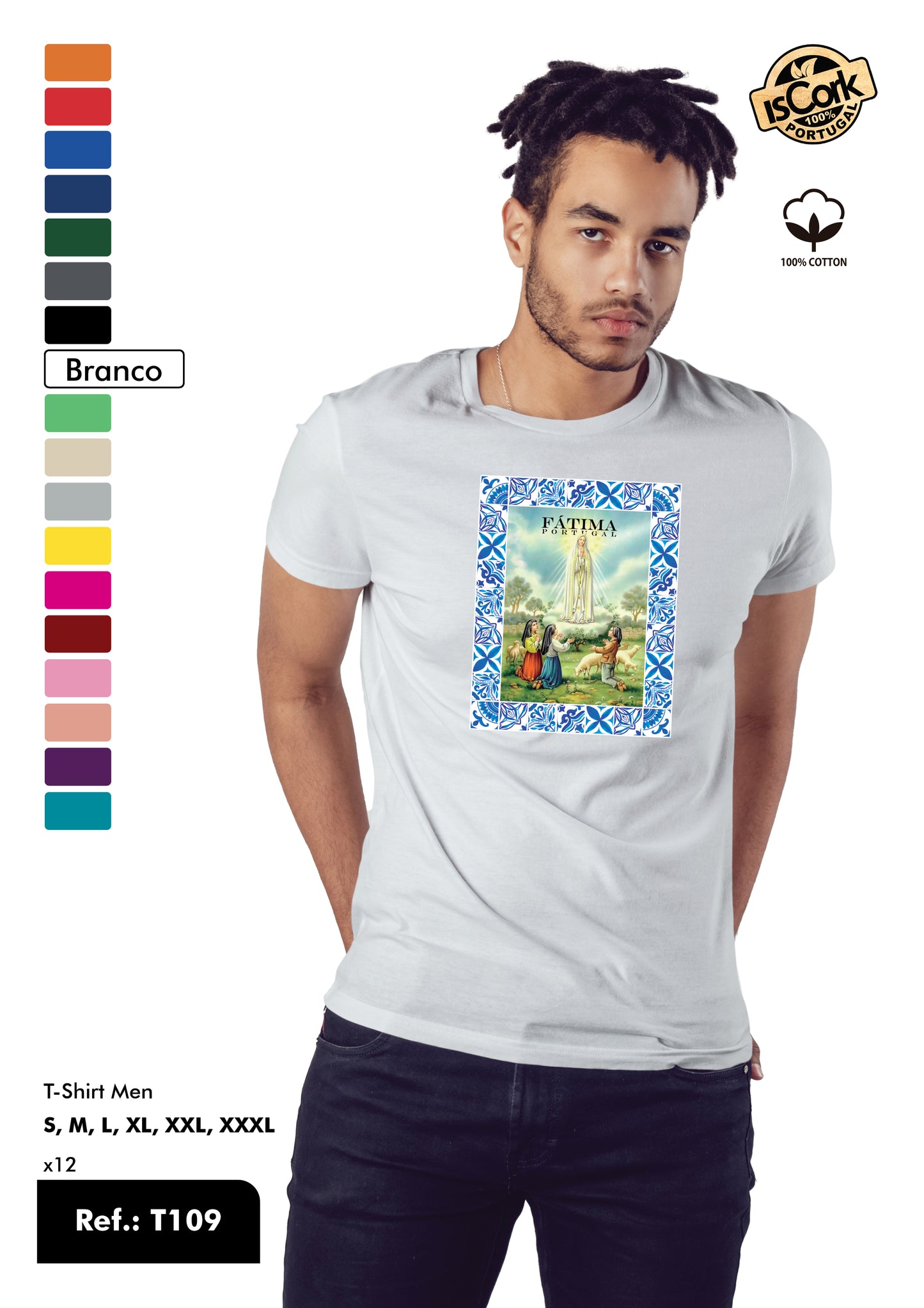 T-Shirt Adulto - Ref. T109 - Fátima