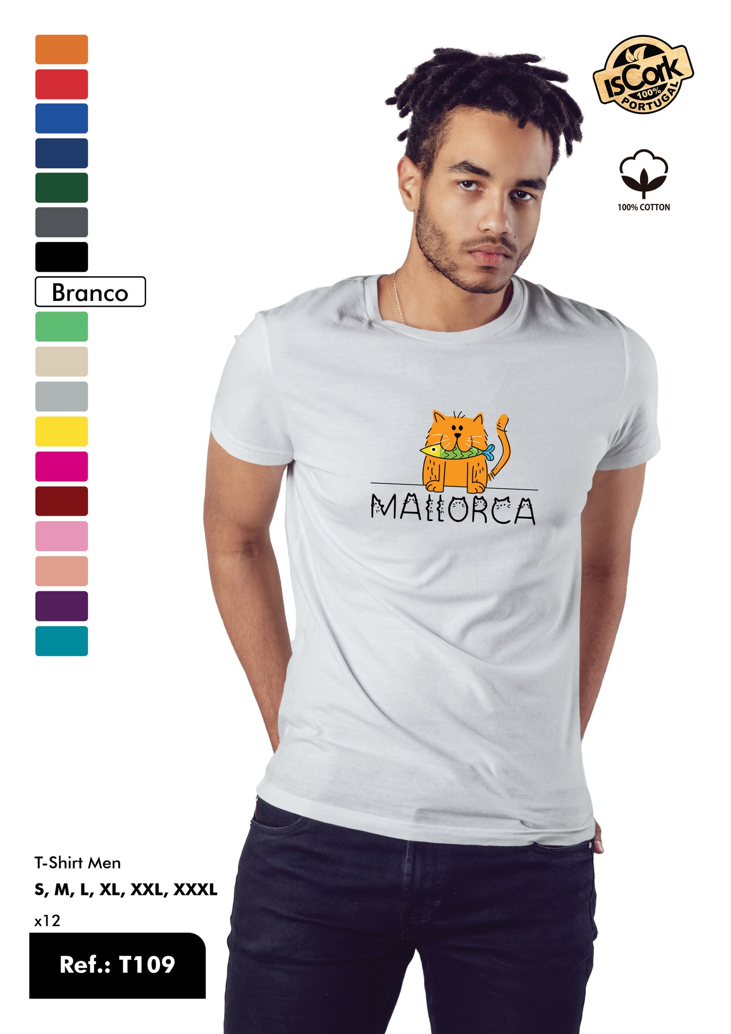 T-Shirt Adulto - Ref. T109 - Mallorca