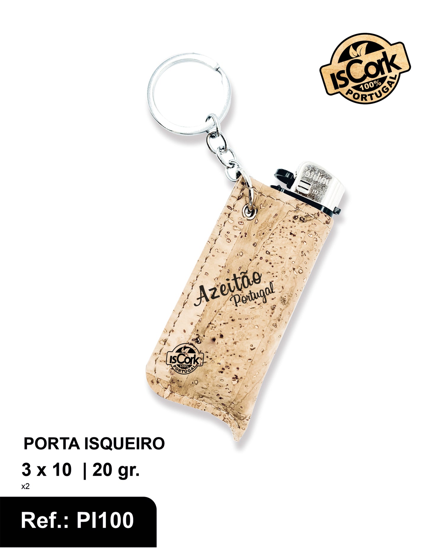 Porta Isqueiro Azeitão Natural