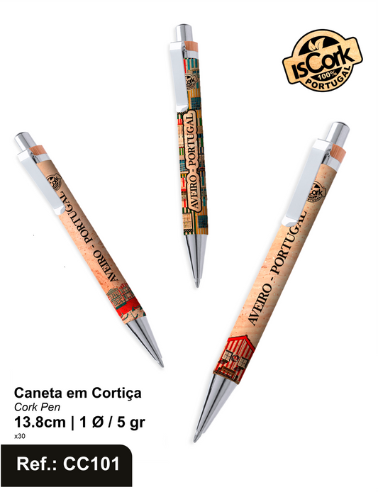 Caneta em Cortiça Aveiro