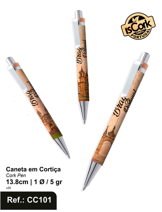 Caneta em Cortiça Braga
