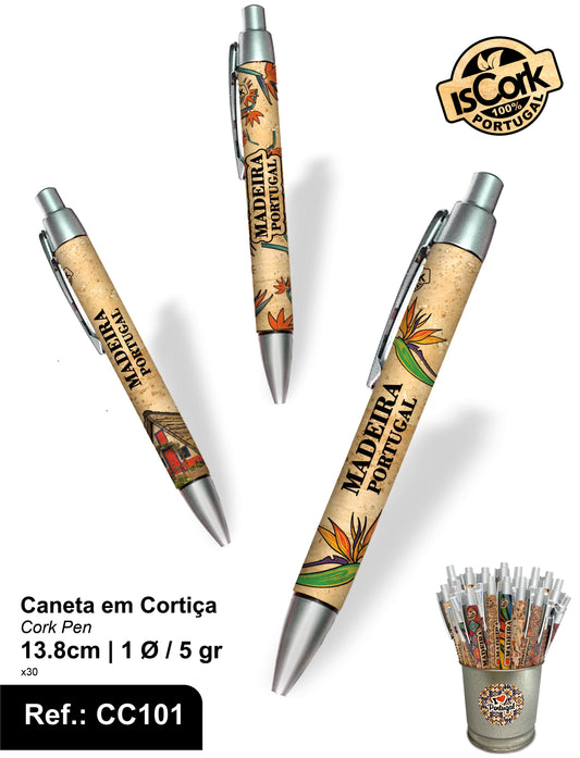 Caneta em Cortiça Madeira