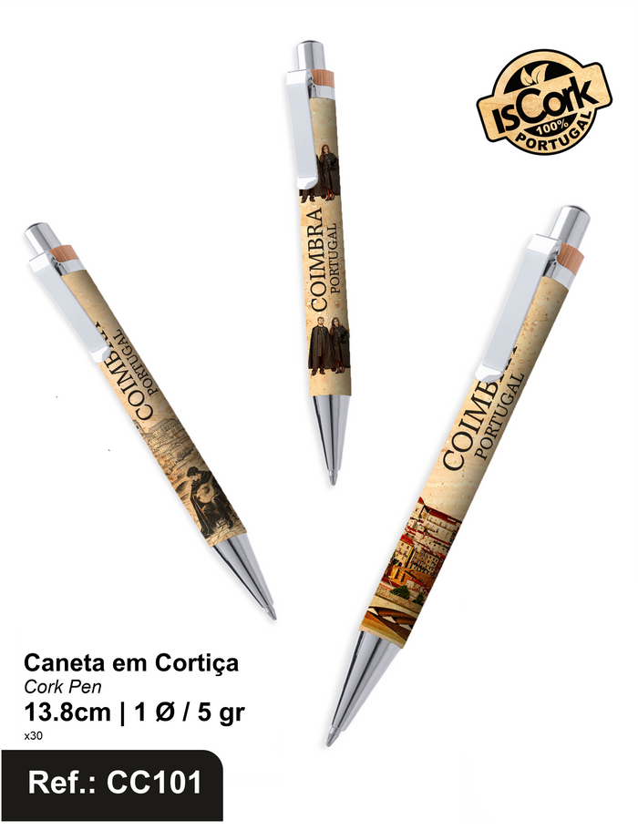 Canetas em Cortiça