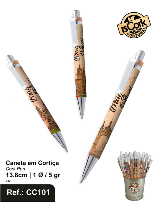 Caneta em Cortiça Braga