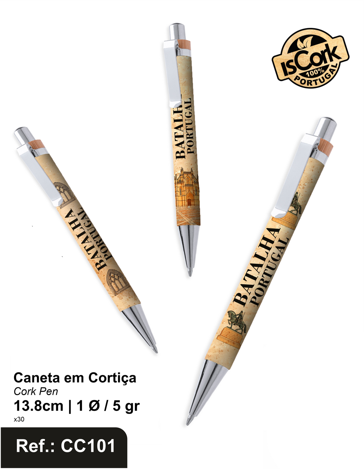 Caneta em Cortiça Batalha