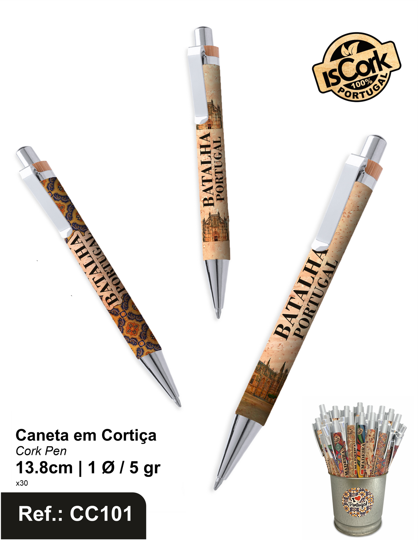 Caneta em Cortiça Batalha