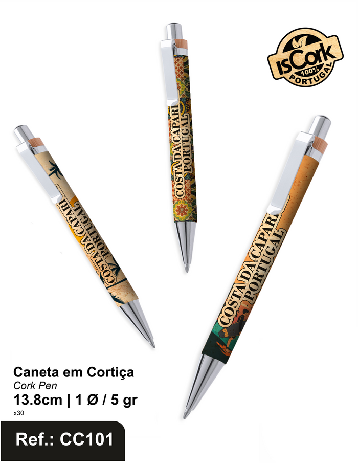 Canetas em Cortiça