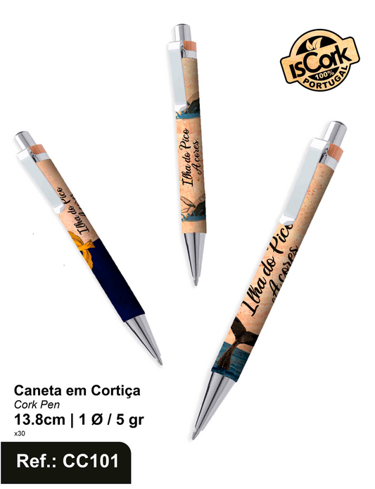 Caneta em Cortiça Pico