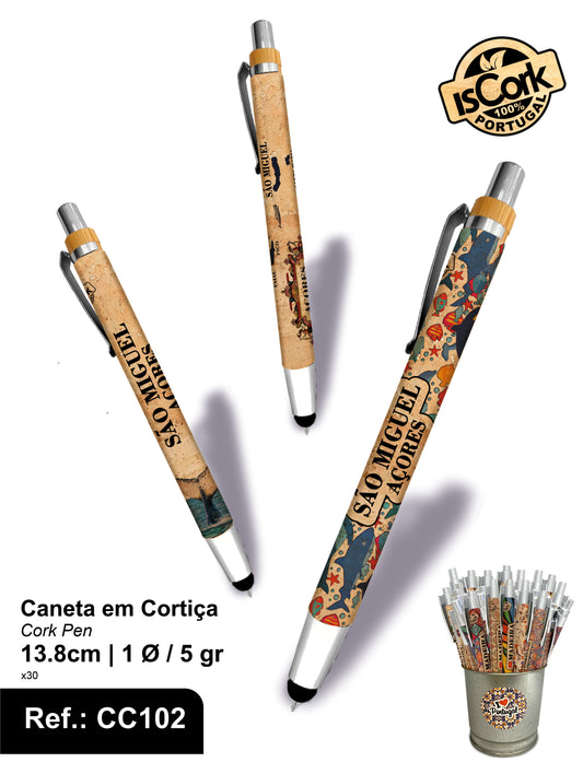 Caneta c/ Ponteiro Touch São Miguel