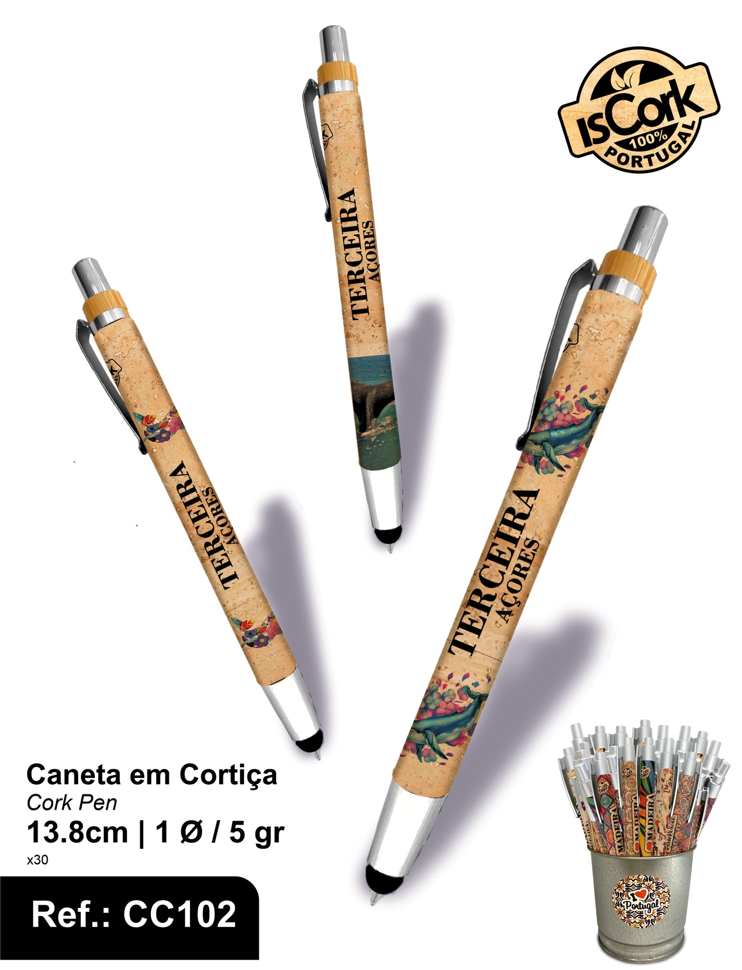 Caneta c/ Ponteiro Touch Terceira