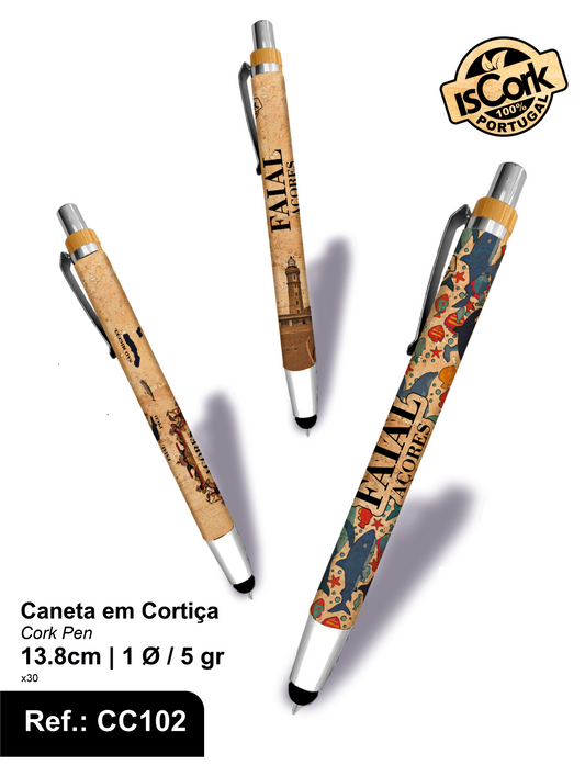 Caneta c/ Ponteiro Touch Faial