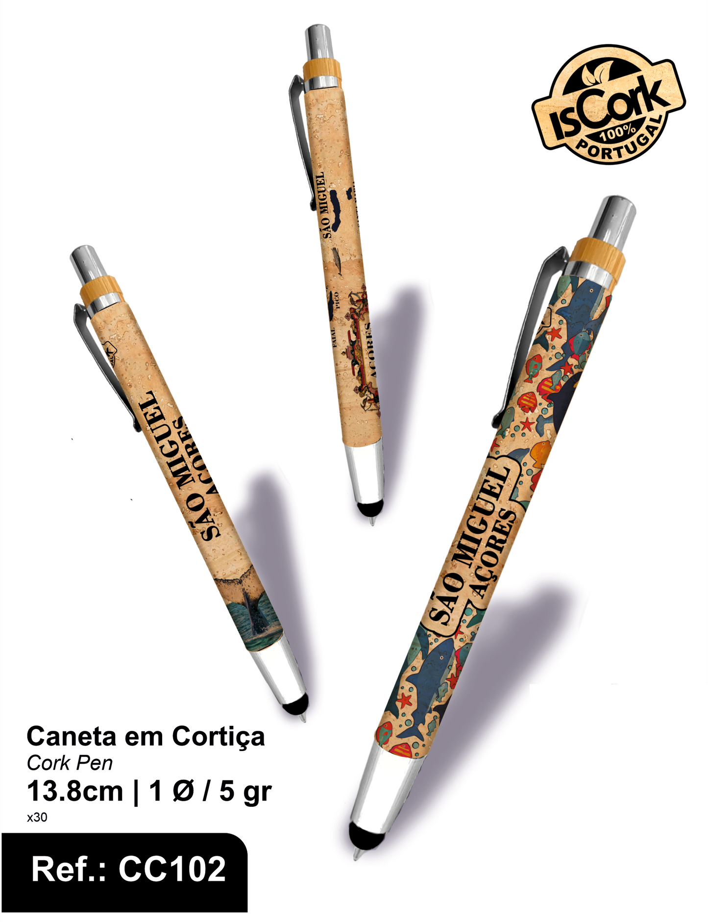 Caneta c/ Ponteiro Touch São Miguel