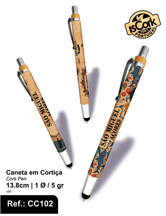 Caneta c/ Ponteiro Touch São Miguel