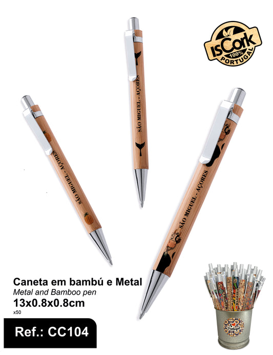 Caneta em Bambú São Miguel