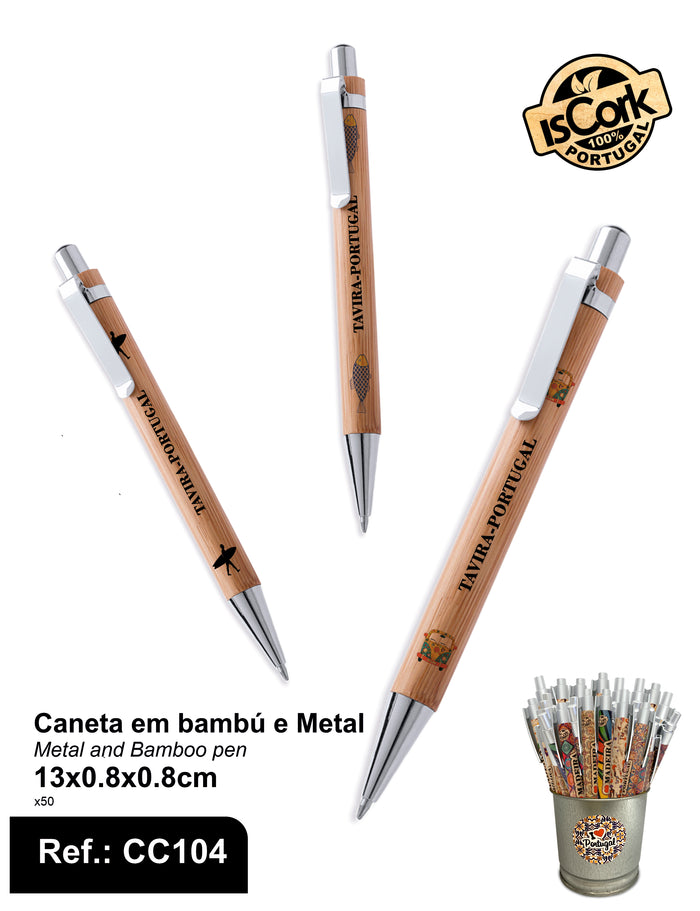 Canetas em Bambú