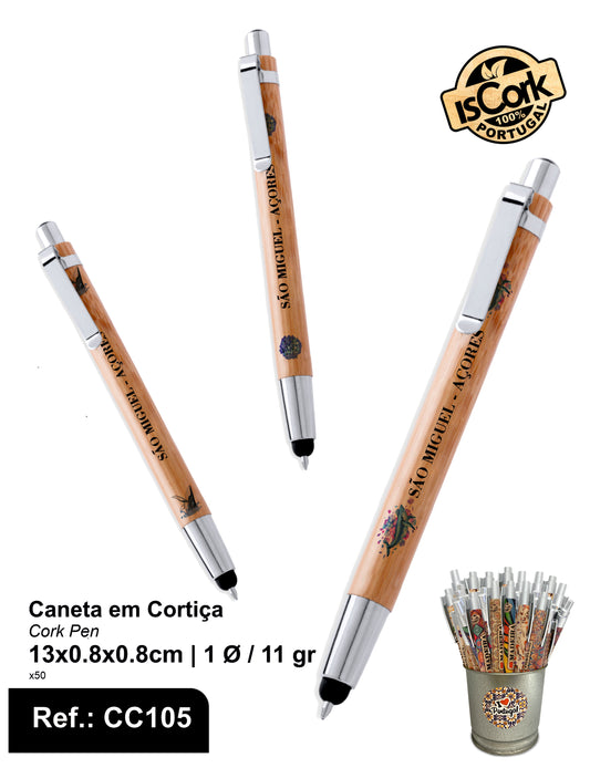 Caneta em Bambú Touch São Miguel