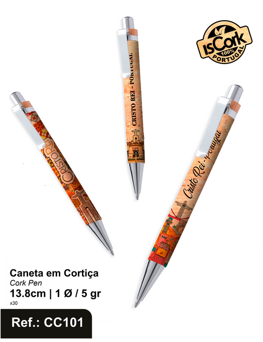 Caneta em Cortiça Cristo Rei