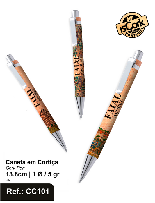 Caneta em Cortiça Faial