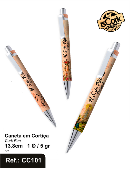 Caneta em Cortiça Fátima