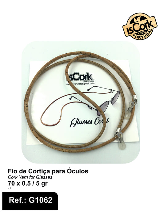 Fio de cortiça para óculos