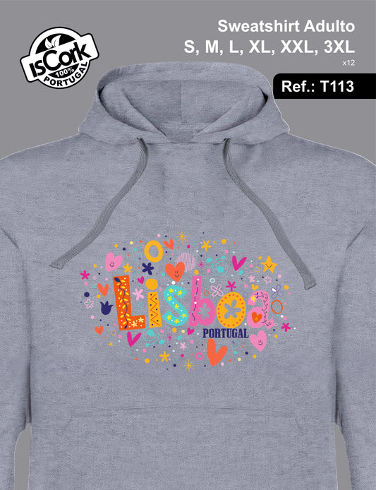 Sweatshirt Adulto Lisboa G1019
