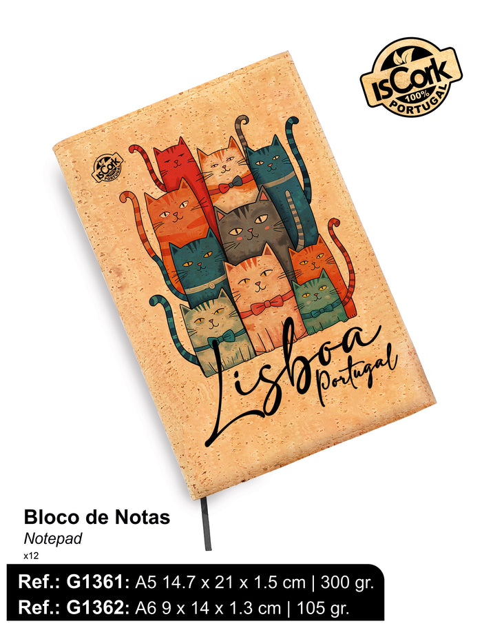 Blocos de Notas Cortiça