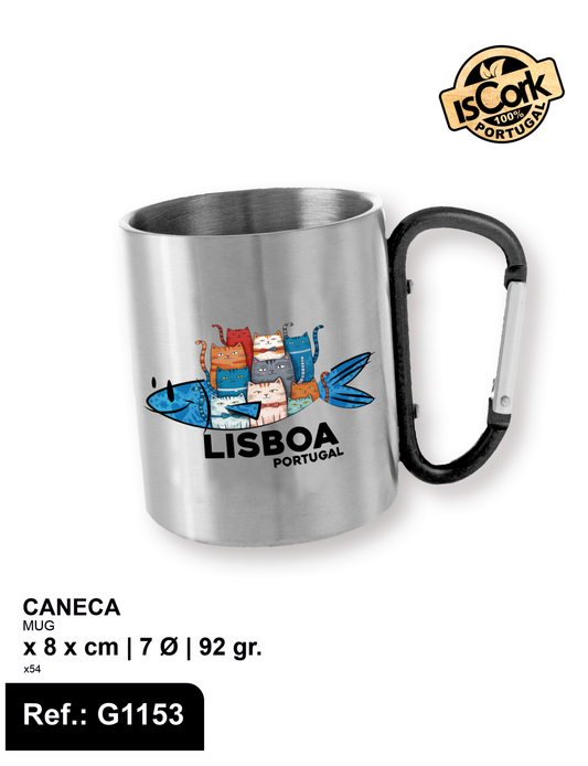 Caneca Metal Lisboa G1070