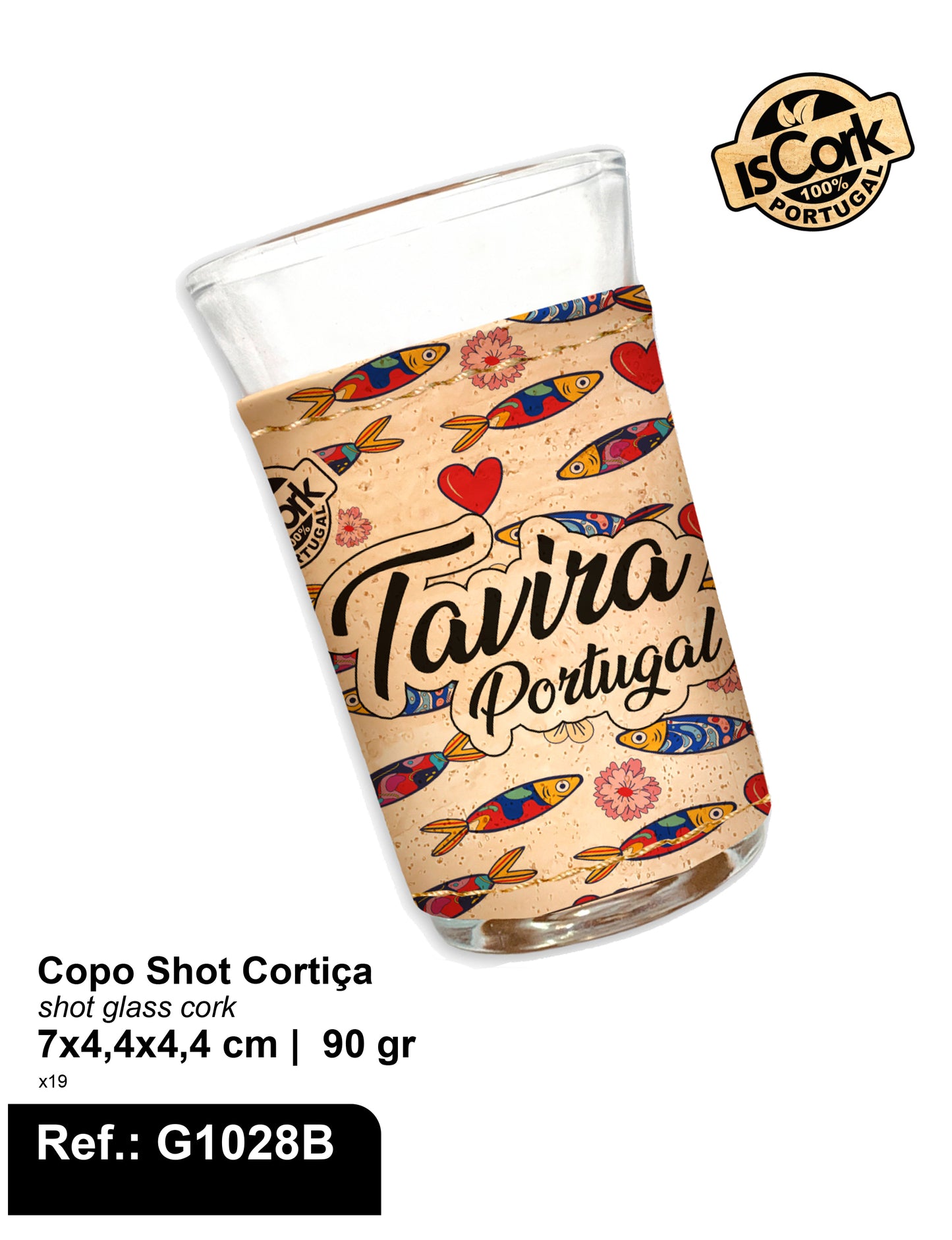 Copo Shot Cortiça Tavira G1092